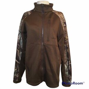 Tag Outdoor Clothing Full Zipper Closure Fleece Jacket Camo Print and Solid Men'
